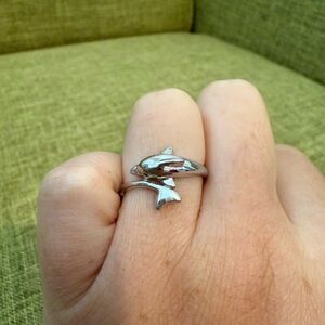 Sterling Silver Dolphin Ring